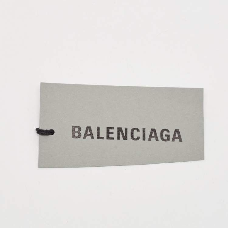 Pre Owned Balenciaga Beige Croc Embossed Leather Small Crush Shoulder Bag