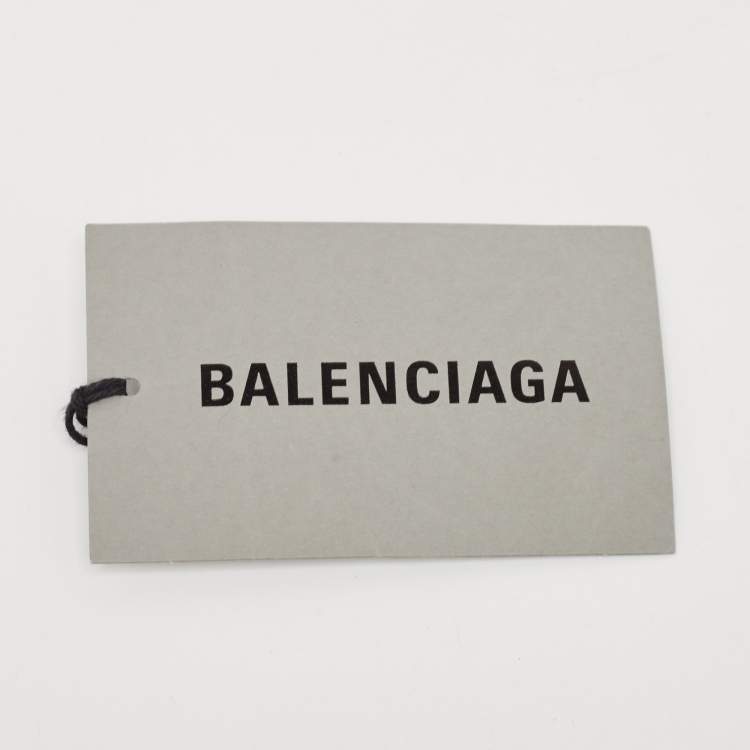 Pre Owned Balenciaga White Leather XS Hourglass Top Handle Bag