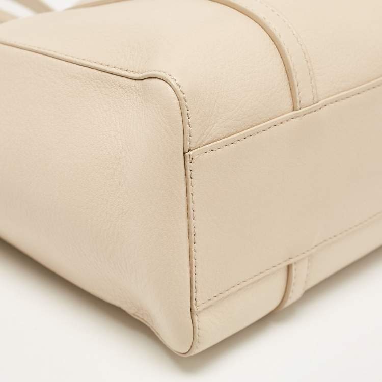Pre Owned Balenciaga Beige Leather XS Everyday Tote