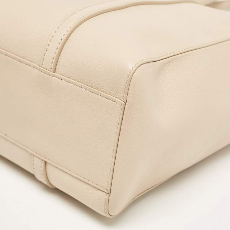 Pre Owned Balenciaga Beige Leather XS Everyday Tote