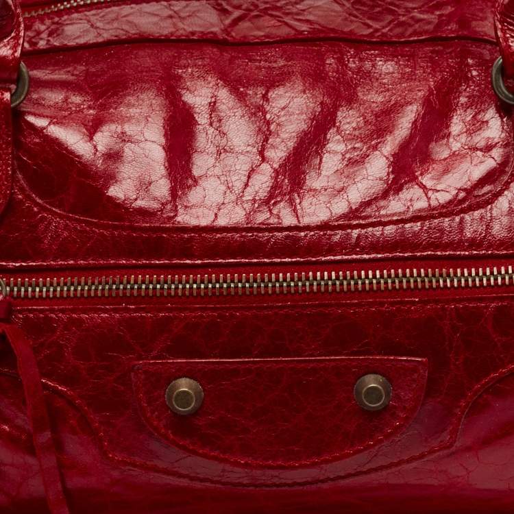 مملوكة مسبقًا Balenciaga Red Leather RH Twiggy Bag