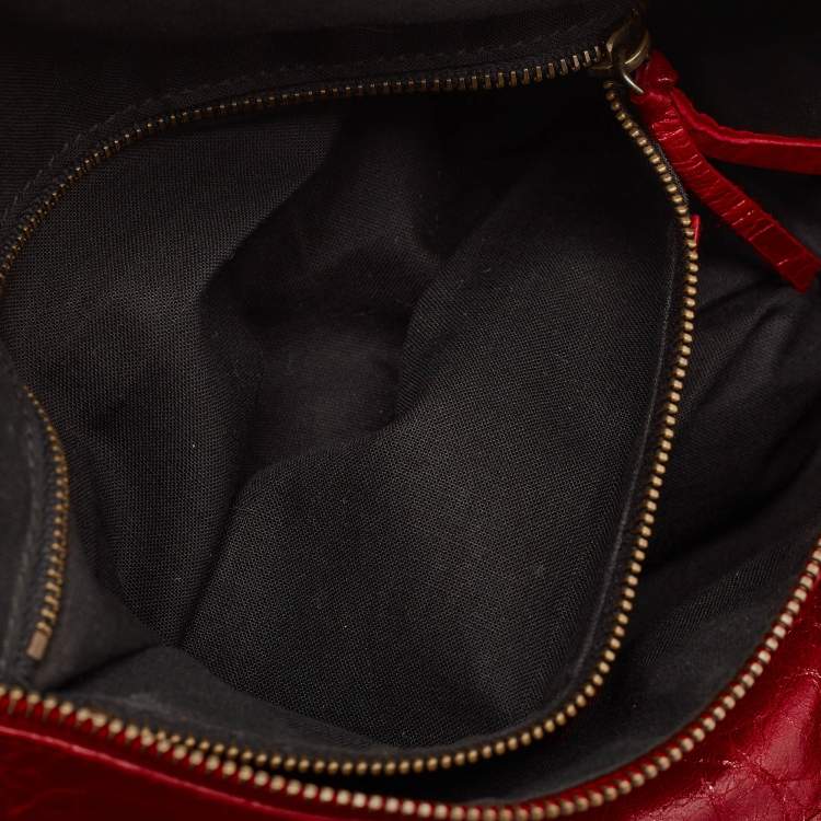 مملوكة مسبقًا Balenciaga Red Leather RH Twiggy Bag