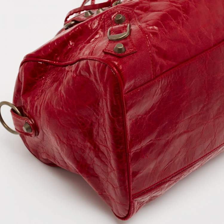 مملوكة مسبقًا Balenciaga Red Leather RH Twiggy Bag