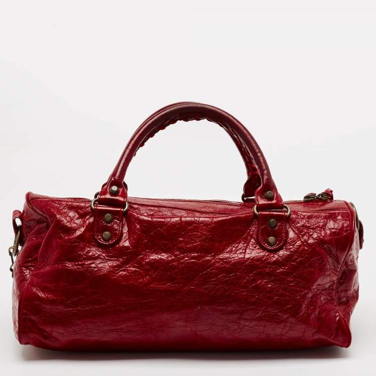 مملوكة مسبقًا Balenciaga Red Leather RH Twiggy Bag