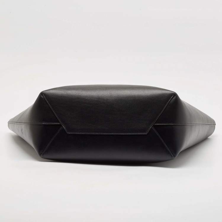 Pre Owned Balenciaga Black Leather Medium Mary Kate Tote