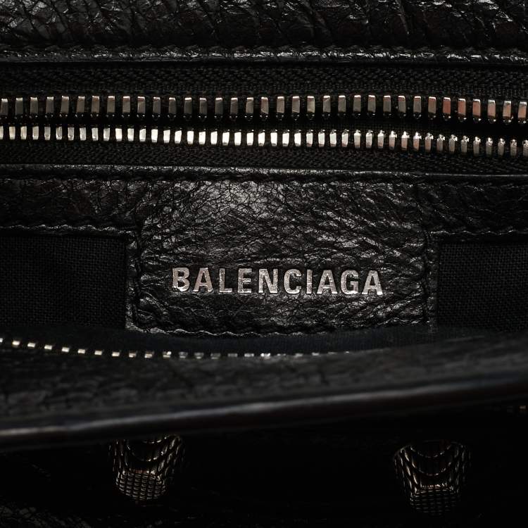 Pre Owned Balenciaga Black Leather XS Neo Cagole Bag