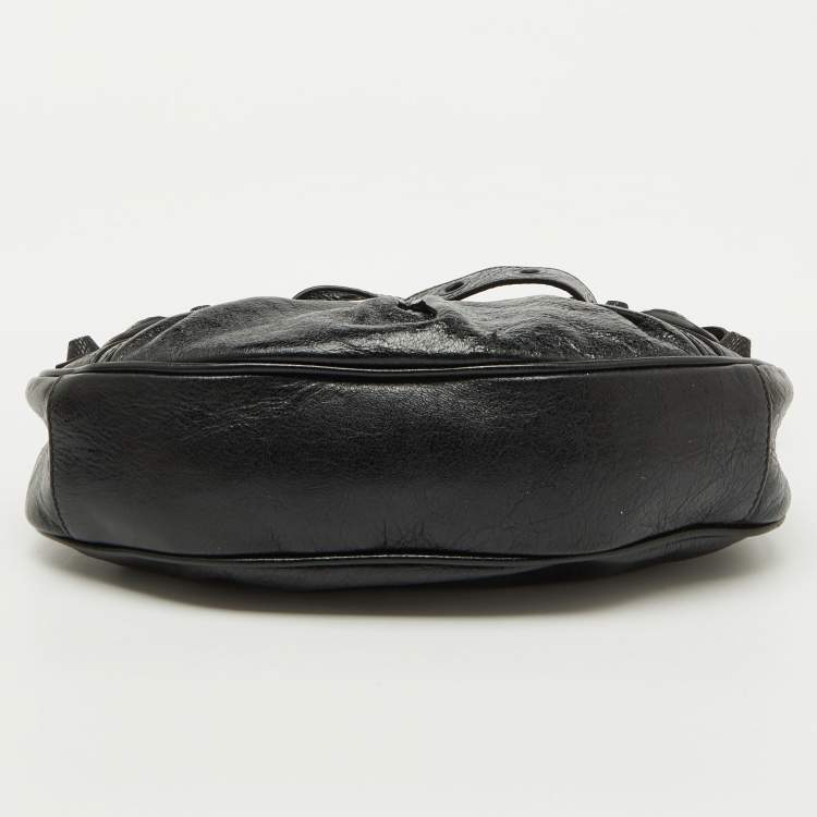 Pre Owned Balenciaga Black Leather XS Le Cagole Shoulder Bag