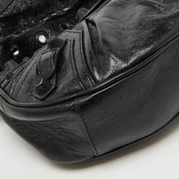 Pre Owned Balenciaga Black Leather XS Le Cagole Shoulder Bag