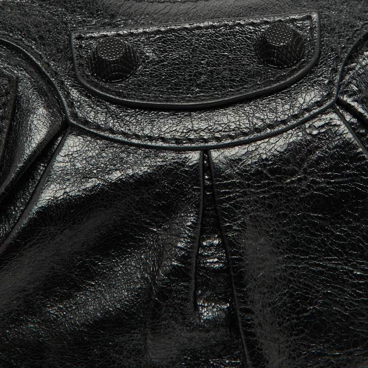 Pre Owned Balenciaga Black Leather XS Le Cagole Shoulder Bag
