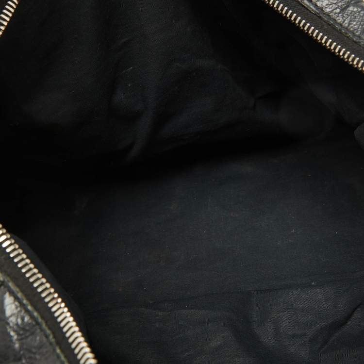 Pre Owned Balenciaga Black Leather SGH Work Tote