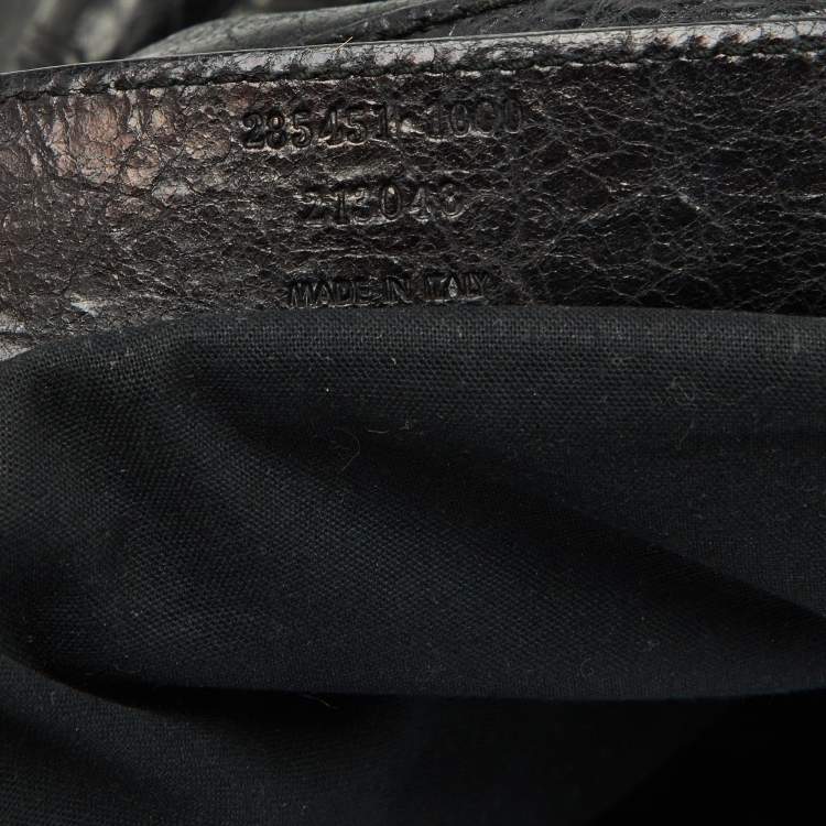 Pre Owned Balenciaga Black Leather SGH Work Tote