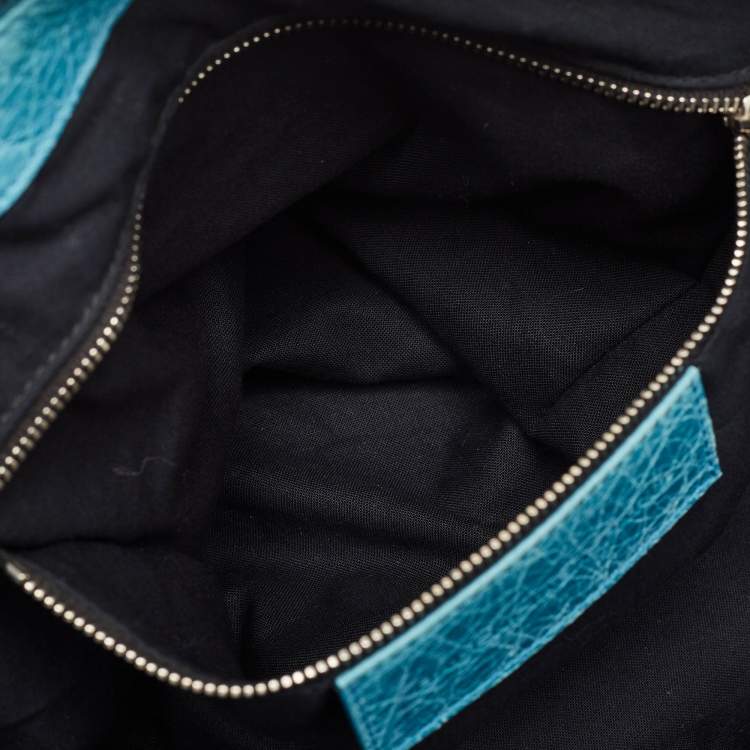 Pre Owned Balenciaga Blue Leather SGH Giant Work Bag