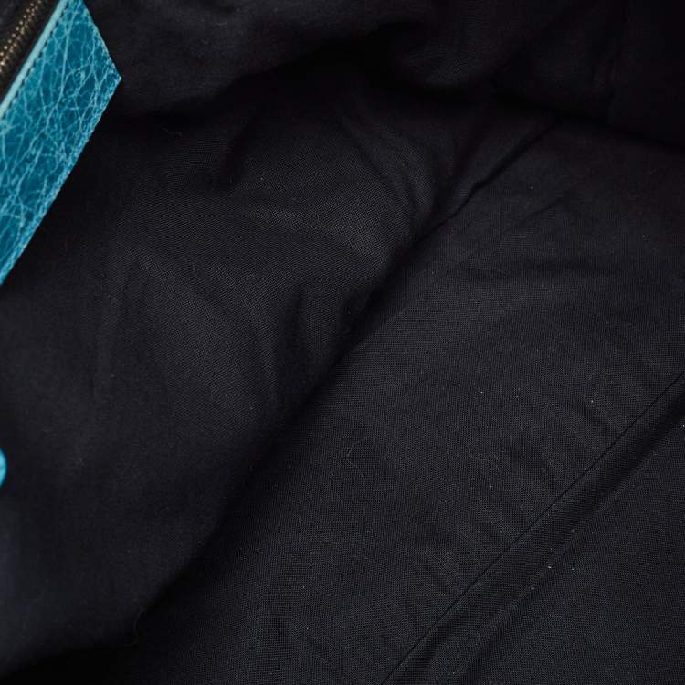 Pre Owned Balenciaga Blue Leather SGH Giant Work Bag