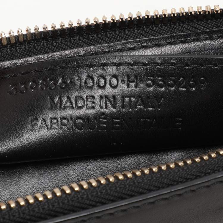 Pre Owned Balenciaga Black Leather Crochet Motorcycle Clutch