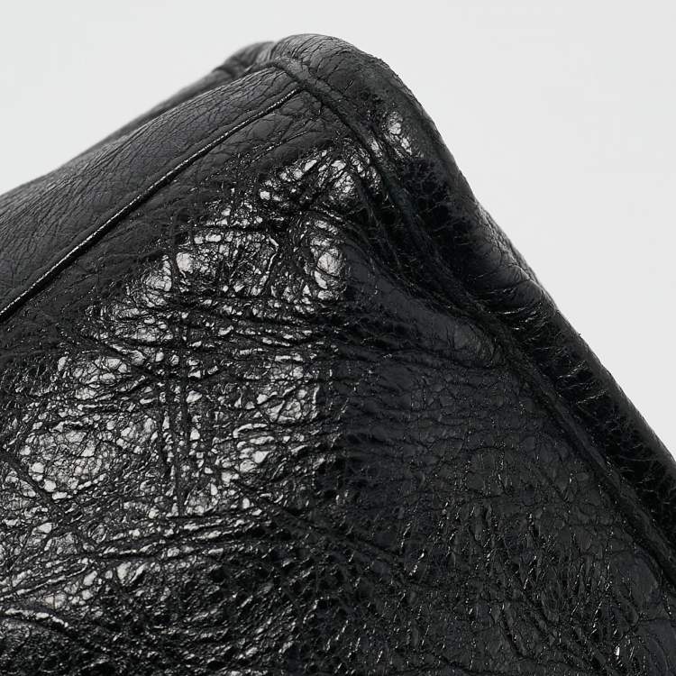 Pre Owned Balenciaga Black Leather Mini Classic City Bag