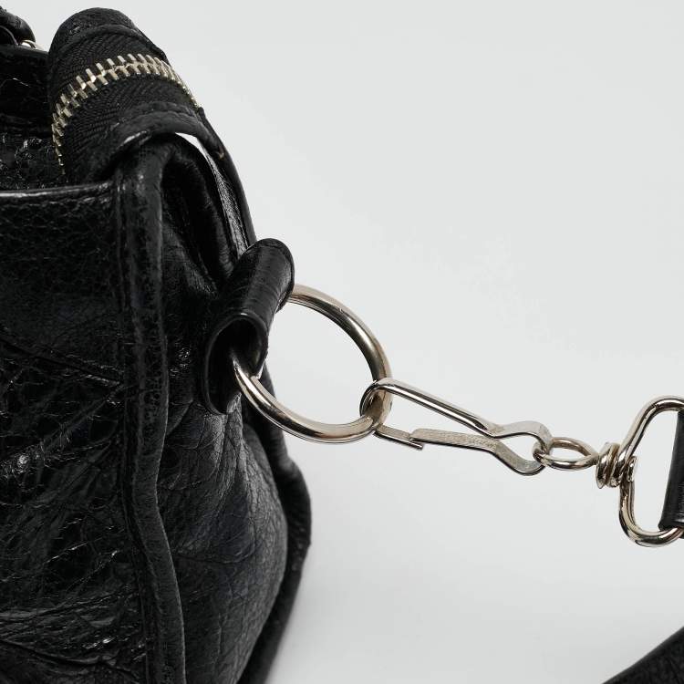 Pre Owned Balenciaga Black Leather Mini Classic City Bag