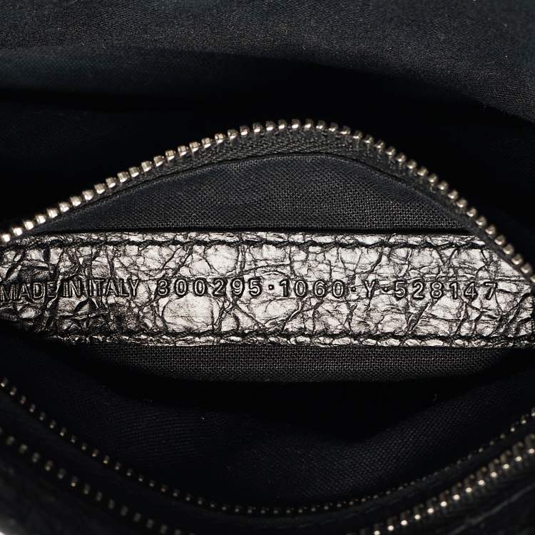 Pre Owned Balenciaga Black Leather Mini Classic City Bag