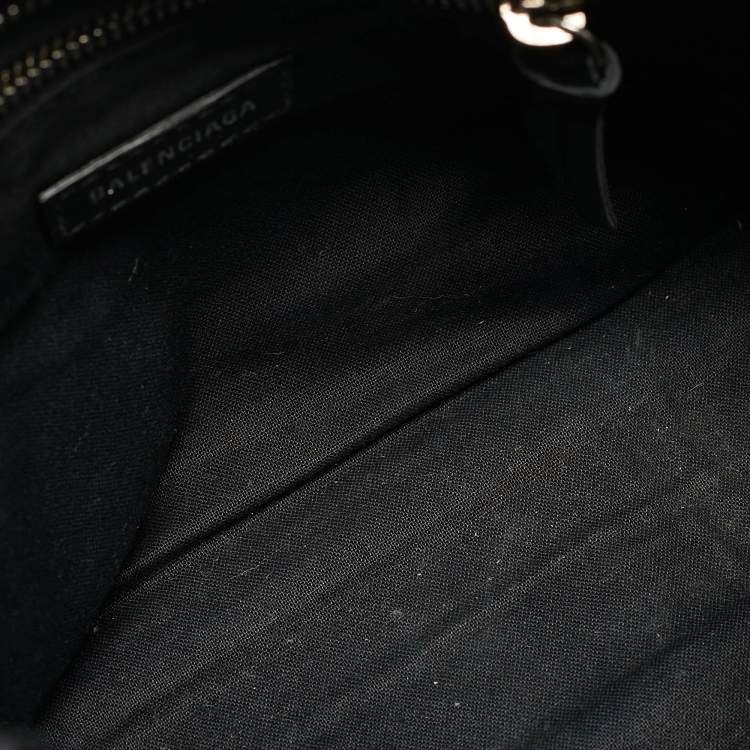 Pre Owned Balenciaga Black Leather Mini Classic City Bag