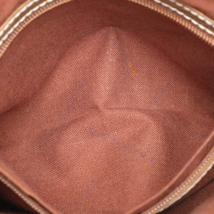 Pre Owned Balenciaga Tan/Brown BB Coated Canvas and Leather Shoulder Bag