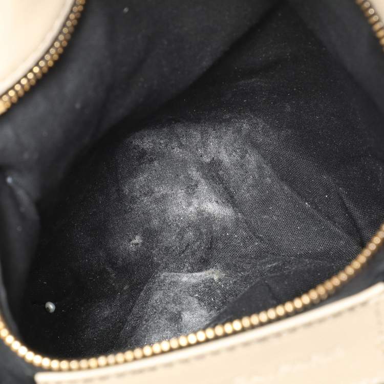Pre Owned Balenciaga Cream/Brown Leather Lune Tote