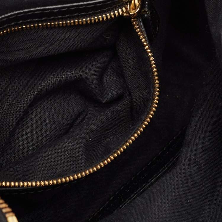 Pre Owned Balenciaga Black Glossy Leather Le Cagole S Shoulder Bag