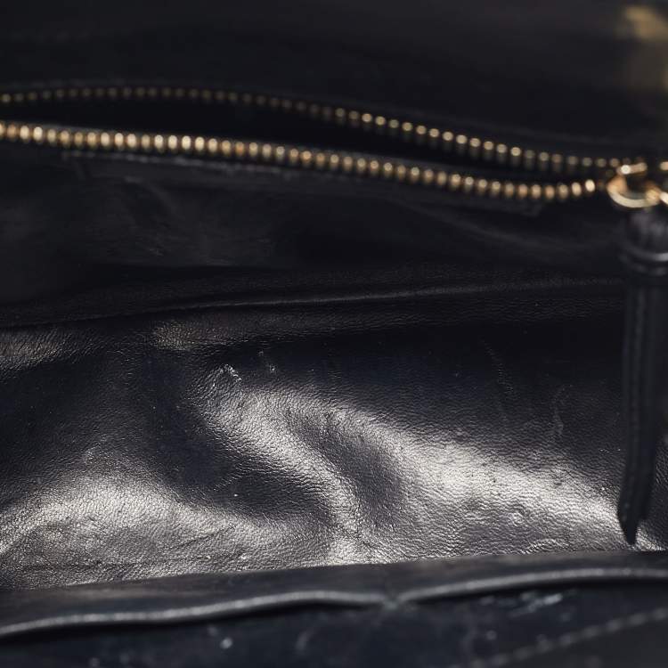 Pre Owned Balenciaga Brown/Black Python and Leather Mini Maillon All Afternoon Tote