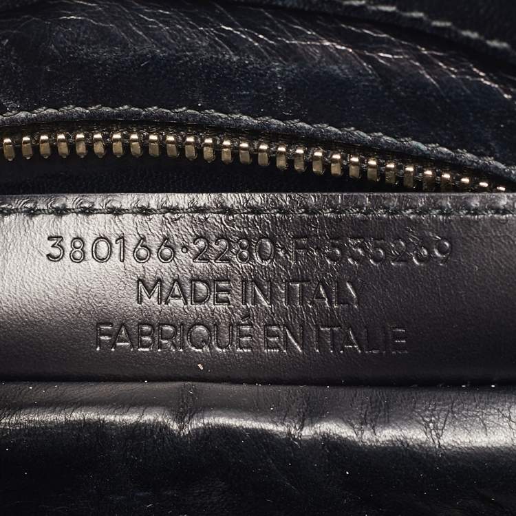 Pre Owned Balenciaga Brown/Black Python and Leather Mini Maillon All Afternoon Tote