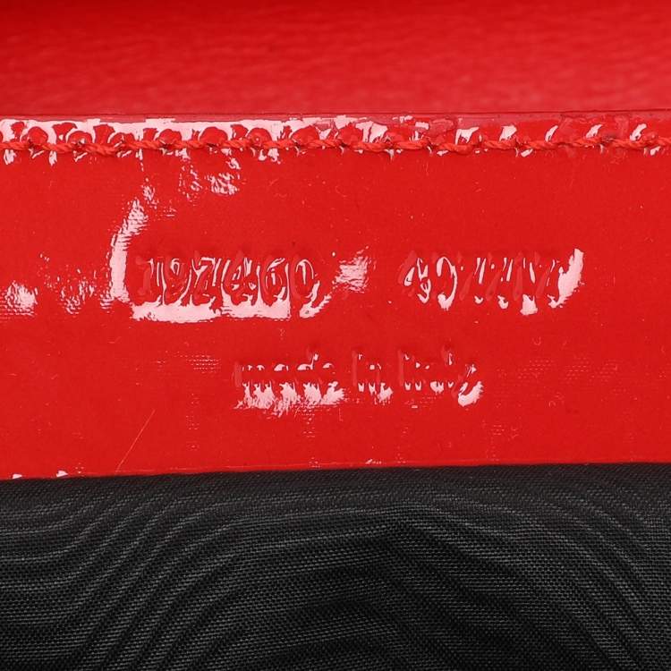 Pre Owned Balenciaga Multicolor Patent Leather and Floral Print Satin Clutch