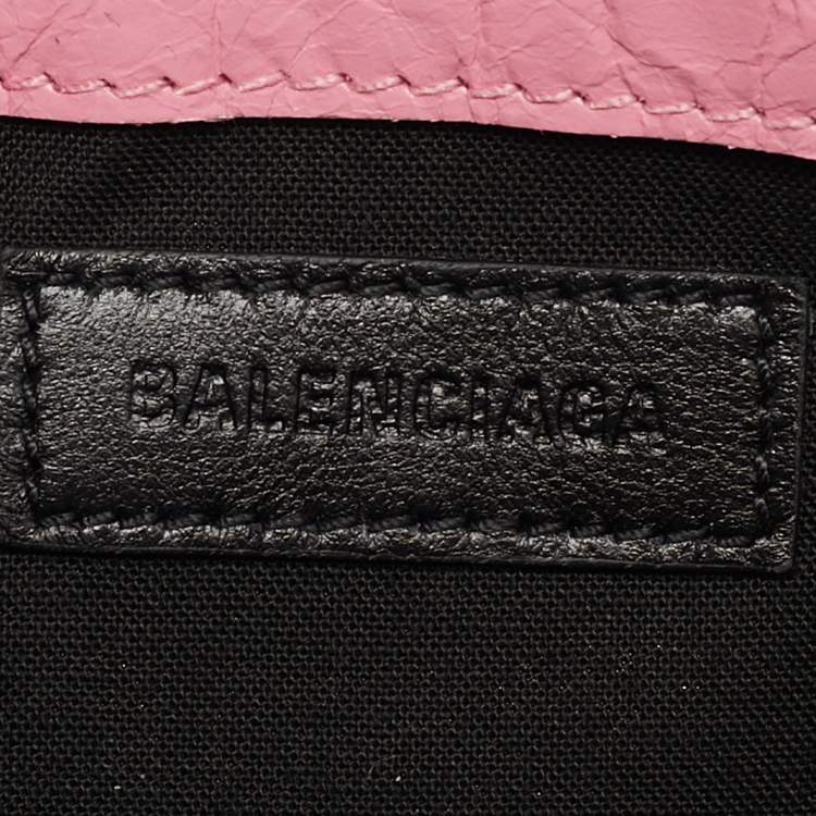 Pre Owned Balenciaga Pink Leather Le Cagole S Sling Bag