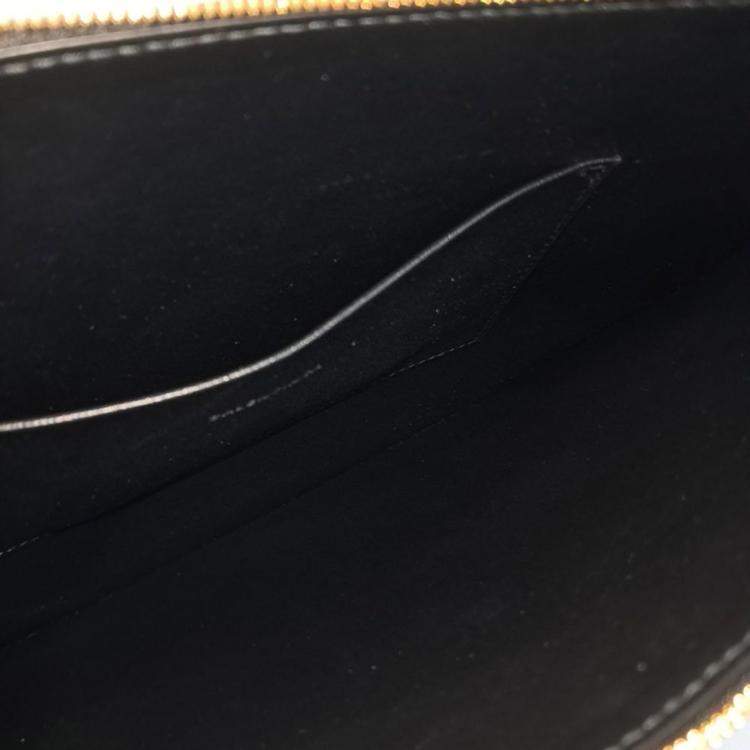 Pre Owned Balenciaga Black Leather clutch