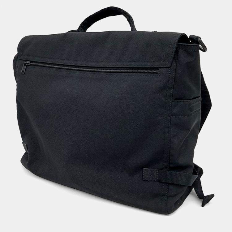 Pre Owned Balenciaga Black Fabric Army Messenger Bag