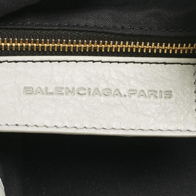 Pre Owned Balenciaga Mint Green Leather GH Mini Pompon Bag