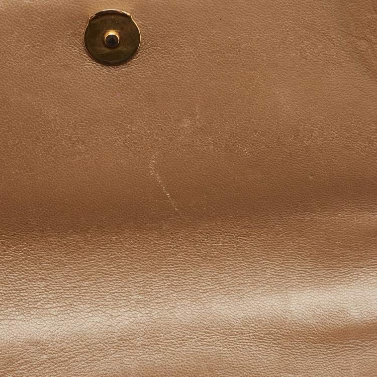 Pre Owned Balenciaga Brown BB Monogram Coated Canvas Small Hourglass Top Handle Bag