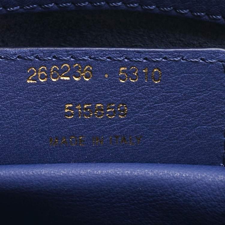 Pre Owned Balenciaga Dark Blue Leather Classic Crossbody Bag