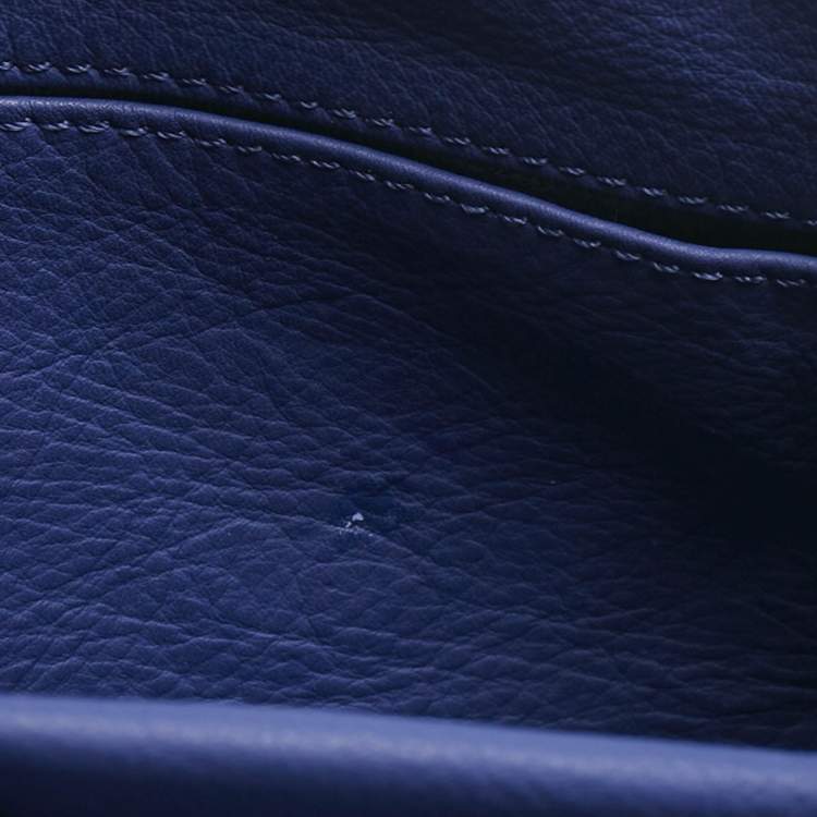 Pre Owned Balenciaga Dark Blue Leather Classic Crossbody Bag
