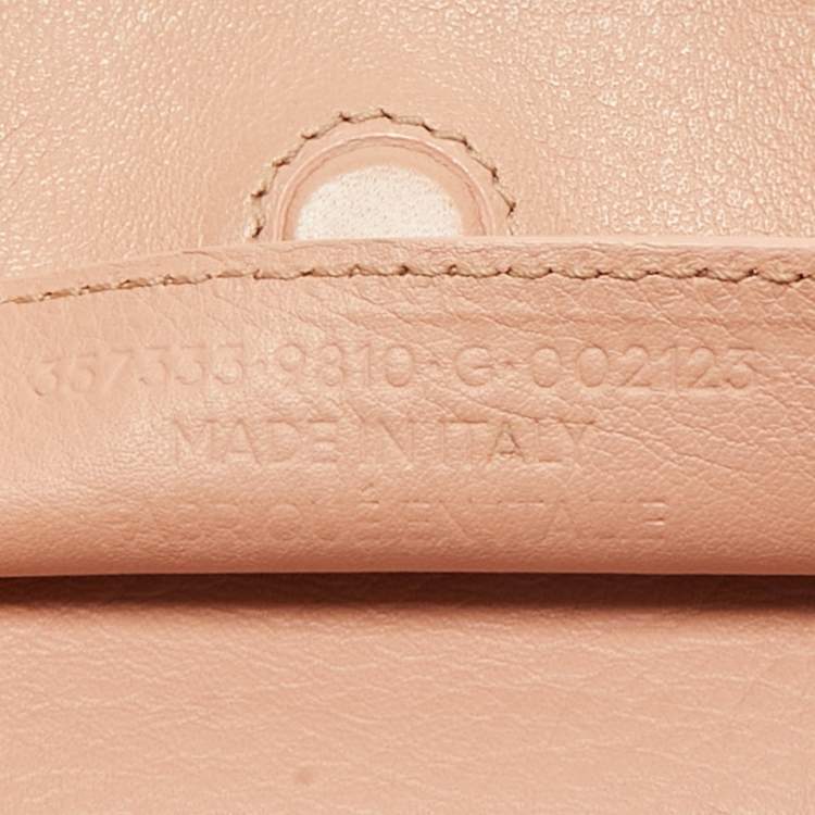 Pre Owned Balenciaga Old Rose Leather Mini Papier A4 Tote