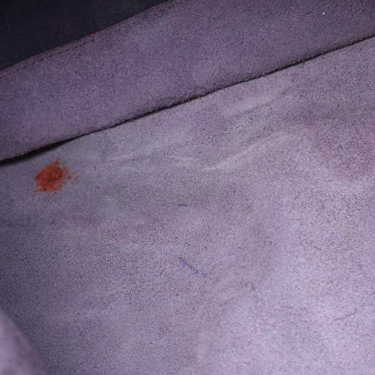 Pre Owned Balenciaga Purple Leather Papier A3 Tote