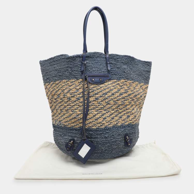 Pre Owned Balenciaga Cobalt Panier Basket Tote