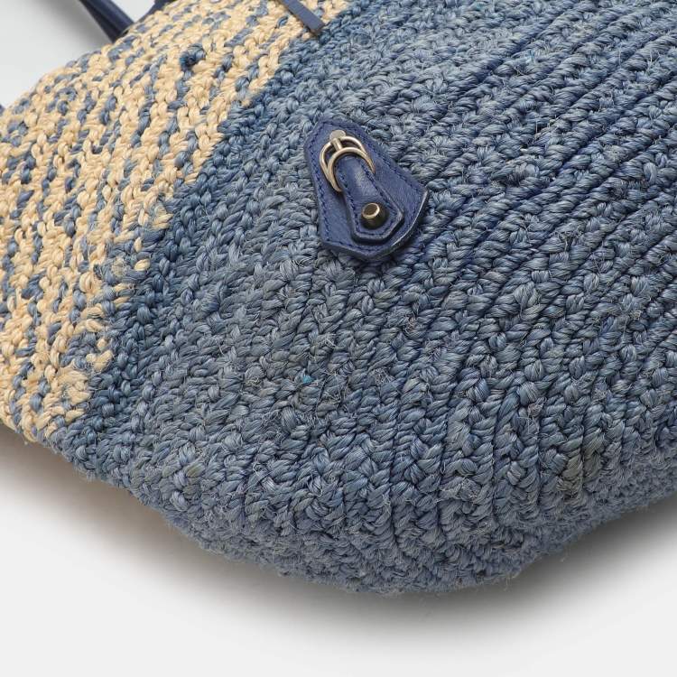Pre Owned Balenciaga Cobalt Panier Basket Tote