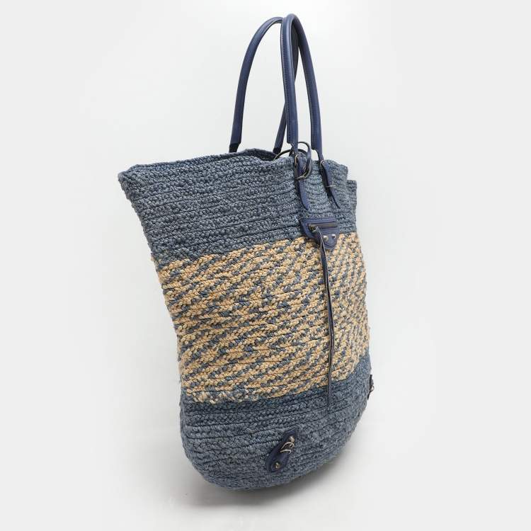 Pre Owned Balenciaga Cobalt Panier Basket Tote
