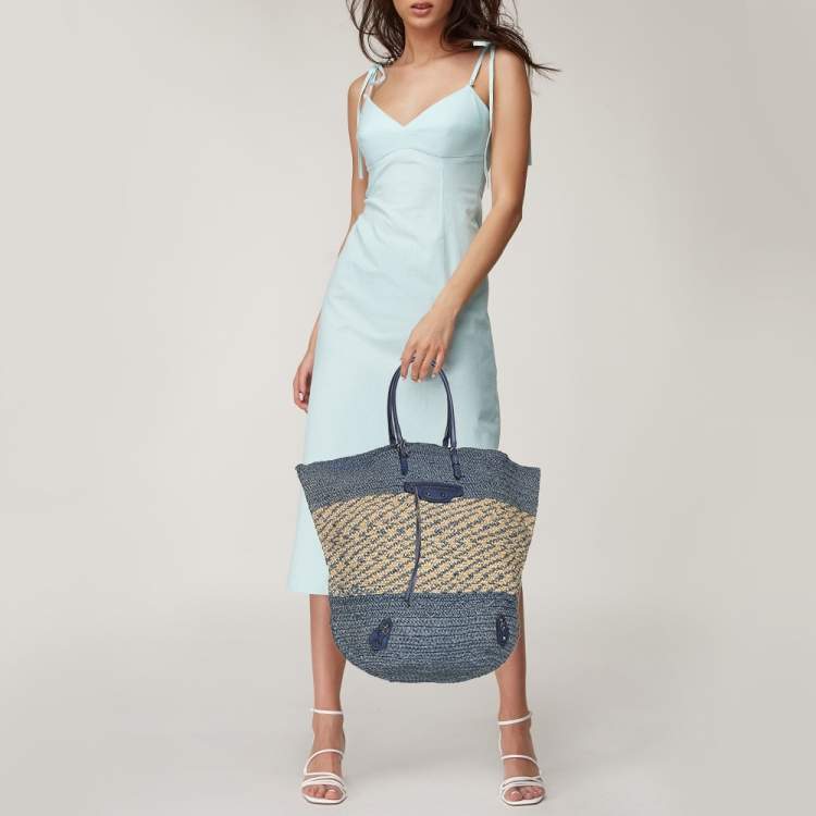 Pre Owned Balenciaga Cobalt Panier Basket Tote