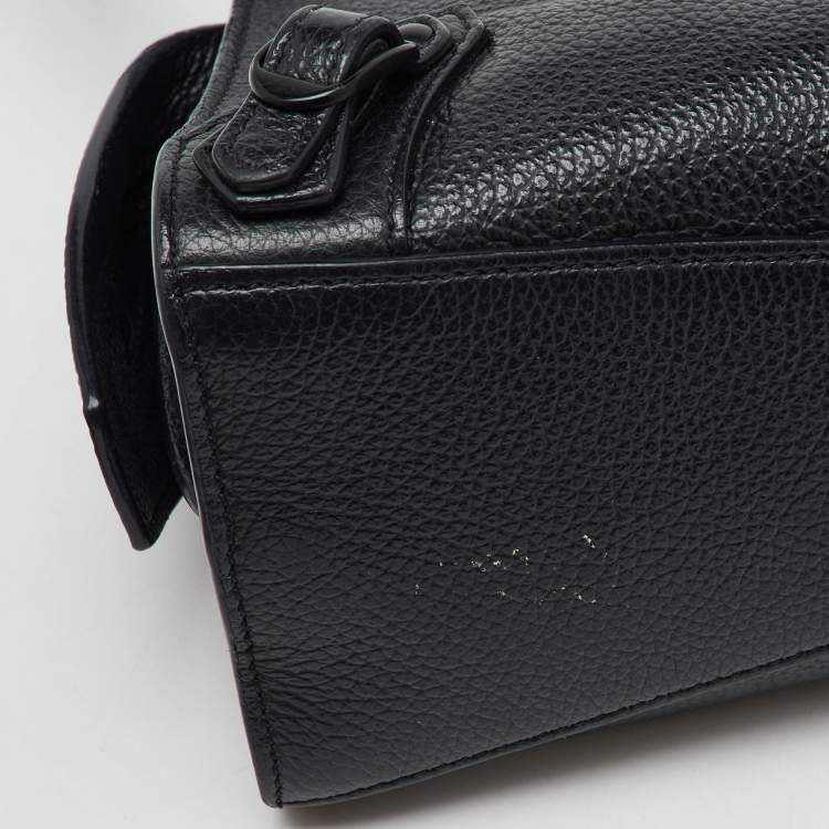 Pre Owned Balenciaga Black Leather Mini Neo Classic City Shoulder Bag