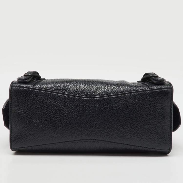 Pre Owned Balenciaga Black Leather Mini Neo Classic City Shoulder Bag