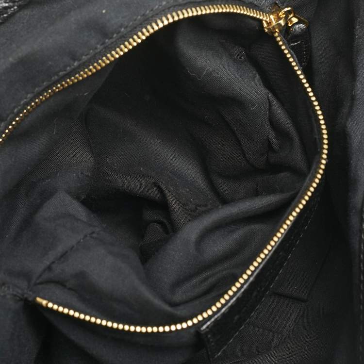 Pre Owned Balenciaga Black Leather GGH Work Tote