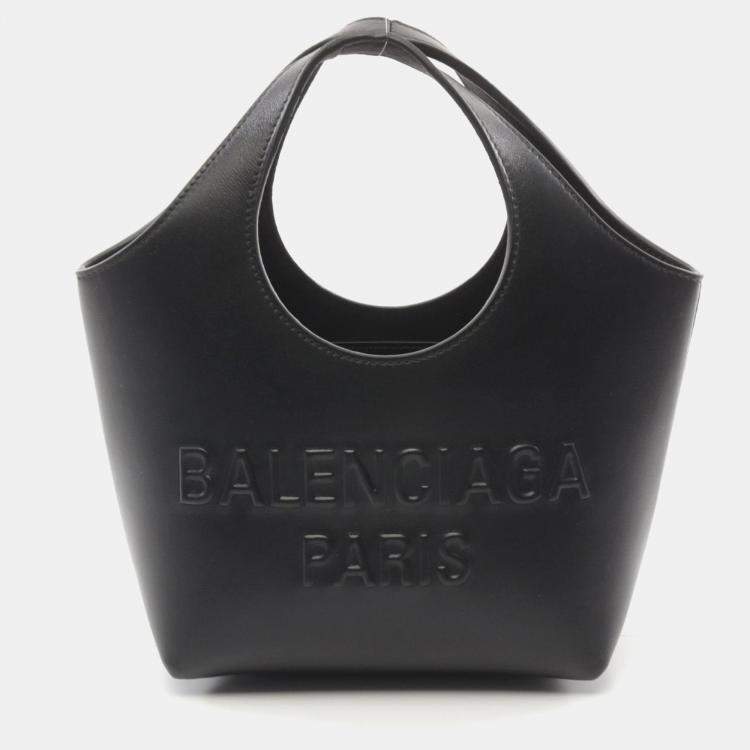 Pre Owned Balenciaga Mary Kate XS Black Leather Tote Bag