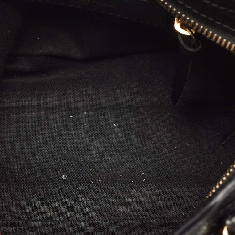 Pre Owned Balenciaga Black Leather Mini Metallic Edge Classic City Bag