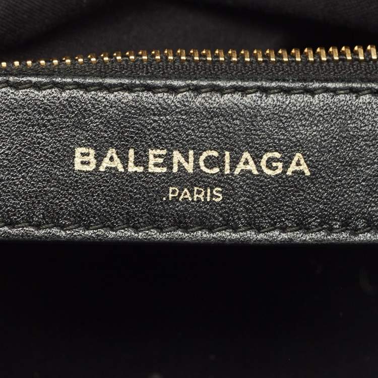 Pre Owned Balenciaga Black Leather Mini Metallic Edge Classic City Bag