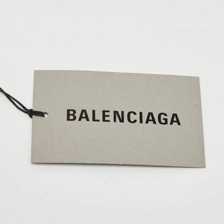 Pre Owned Balenciaga Gold Leather Hourglass Wallet on Chain