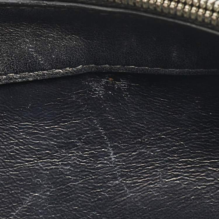 Pre Owned Balenciaga Black Quilted Velvet BB Crystals Wallet On Chain