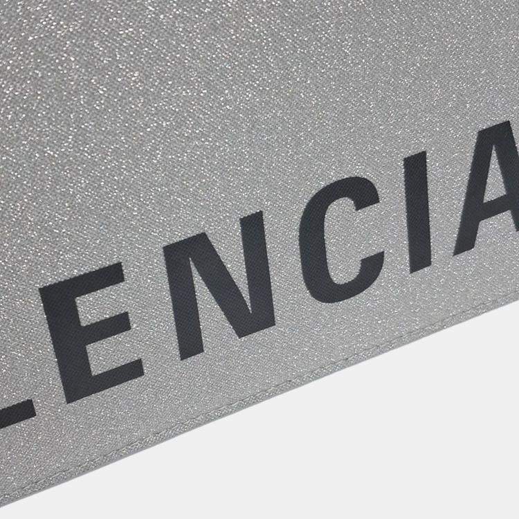 Pre Owned Balenciaga Grey Fabric Clutch
